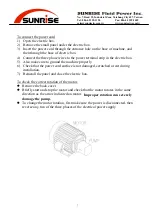 Предварительный просмотр 9 страницы Sunrise HBM-40NC Operation & Maintenance Manual