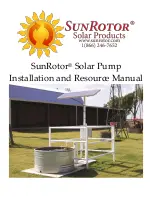 SunRotor Solar Pump Installation And Resource Manual preview