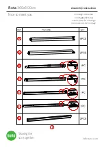 Предварительный просмотр 4 страницы SUNS Rota 360x600 Assembly Instruction Manual