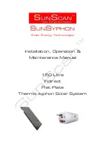 SUNSCAN 150L SunStream Indirect Installation, Operation & Maintenance Manual preview