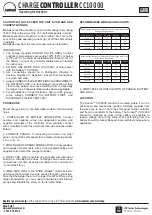 Preview for 2 page of sunsei CC10000 Operating Instructions