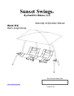 Sunset Swings 422L Assembly & Operation Manual preview