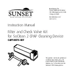 SUNSET CAP1007S-KIT Instruction Manual предпросмотр