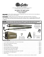 SunSetter LED Light System Installation Manual предпросмотр