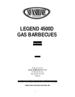 Sunshine Legend 4500D Assembly & Operation Manual предпросмотр