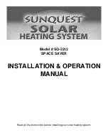 Sunsolar Energy Technologies SQ-2212 Installation & Operation Manual preview
