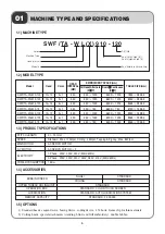 Preview for 5 page of Sunstar Precision SWF/TA-WJ614-100 Manual