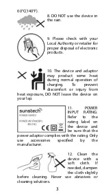 Предварительный просмотр 4 страницы Sunstech GRECO User Manual