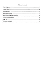 Preview for 2 page of Sunstech TAB109QC User Manual