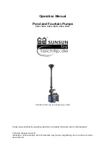 SunSun 50312 Operation Manual preview