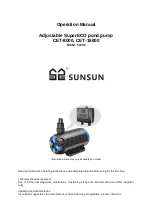 SunSun 50982 Operation Manual preview