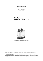 SunSun CHL Series User Manual preview