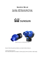 SunSun Wavemaker JVP-130 Operation Manual preview