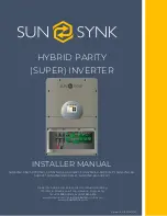 SunSynk SUNSYNK-3.6K-SG01/03LP1 Installer Manual preview