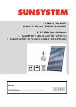 Sunsystem VTC 15 Installation And Operation Manual preview