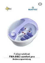 Suntec Wellness FMA-8663 comfort pro Instruction Manual preview