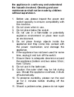 Предварительный просмотр 9 страницы Suntec Wellness Klimatronic 2000 AIR BOOSTER DESIGN Instruction Manual