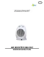 Suntec Wellness Klimatronic AIR BOOSTER 2000 OSC Instruction Manual предпросмотр