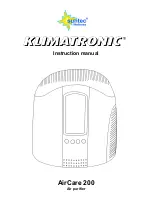 Предварительный просмотр 1 страницы Suntec Wellness Klimatronic AirCare 200 Instruction Manual