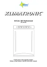 Предварительный просмотр 1 страницы Suntec Wellness Klimatronic AirCare 300 Professional Manual