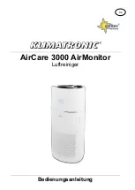 Preview for 1 page of Suntec Wellness KLIMATRONIC AIRCARE 3000 AirMonitor Instruction Manual