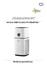 Предварительный просмотр 1 страницы Suntec Wellness Klimatronic AirCare 4000 VirusEx H14 MultiFilter Manual