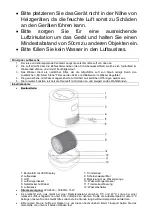 Предварительный просмотр 4 страницы Suntec Wellness KLIMATRONIC AirCare 7000 AirWash Manual