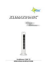 Suntec Wellness Klimatronic CoolBreeze 7400 TV Operating Instructions предпросмотр