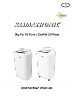 Предварительный просмотр 12 страницы Suntec Wellness Klimatronic DryFix 10 Pure Instruction Manual