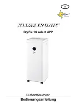 Suntec Wellness KLIMATRONIC DryFix 16 Operation Manual preview