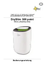 Suntec Wellness KLIMATRONIC DrySlim 300 point Manual preview