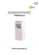 Preview for 1 page of Suntec Wellness Klimatronic FREEZE plus Manual