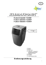 Suntec Wellness KLIMATRONIC Fusion CleanAir 10.500+ Manual preview