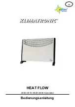 Preview for 1 page of Suntec Wellness Klimatronic Heat Flow 2000 Manual