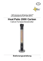 Suntec Wellness Klimatronic Heat Patio 2000 Carbon Manual preview