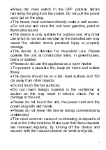 Preview for 9 page of Suntec Wellness Klimatronic Heat Patio 2000 Carbon Manual