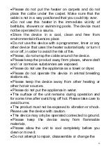 Preview for 10 page of Suntec Wellness Klimatronic Heat Patio 2000 Carbon Manual