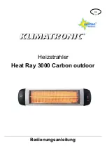 Предварительный просмотр 1 страницы Suntec Wellness KLIMATRONIC Heat Ray 3000 Carbon outdoor User Manual