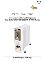 Preview for 5 page of Suntec Wellness Klimatronic Heat Safe 1000 PTC-Turbo Manual