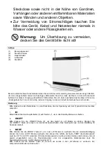 Preview for 8 page of Suntec Wellness KLIMATRONIC Heat Screen 1800 Instruction Manual