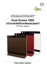 Preview for 11 page of Suntec Wellness KLIMATRONIC Heat Screen 1800 Instruction Manual