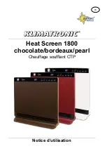 Preview for 22 page of Suntec Wellness KLIMATRONIC Heat Screen 1800 Instruction Manual