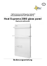 Предварительный просмотр 4 страницы Suntec Wellness KLIMATRONIC Heat Supreme 2000 Manual