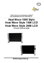 Предварительный просмотр 8 страницы Suntec Wellness Klimatronic Heat Wave 1000 Manual