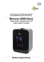 Suntec Wellness KLIMATRONIC Monsun 6000 black Manual preview