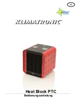 Suntec Wellness KLIMATRONIC PTC User Manual preview