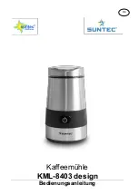 Suntec Wellness KML-8403 design Instruction Manual предпросмотр