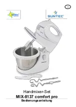 Предварительный просмотр 1 страницы Suntec Wellness MIX-8137 comfort pro Instruction Manual