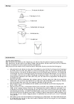 Preview for 4 page of Suntec Wellness ZIP-8434 design Instruction Manual