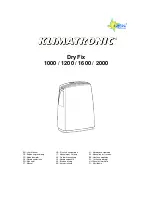 SUNTEC KLIMATRONIC DryFix 1000 User Manual preview